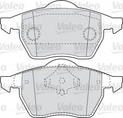 VALEO 540858 Комплект гальмівних колодок, дискове гальмо