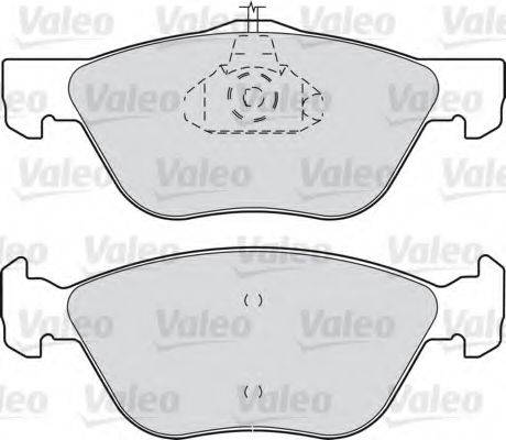 VALEO 598065 Комплект гальмівних колодок, дискове гальмо