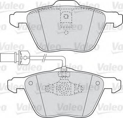 VALEO 598565 Комплект гальмівних колодок, дискове гальмо