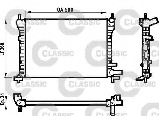 MAZDA 1001856 Радіатор, охолодження двигуна