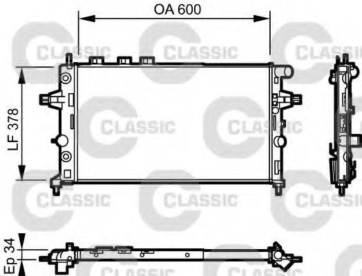 VAUXHALL 9201018 Радіатор, охолодження двигуна