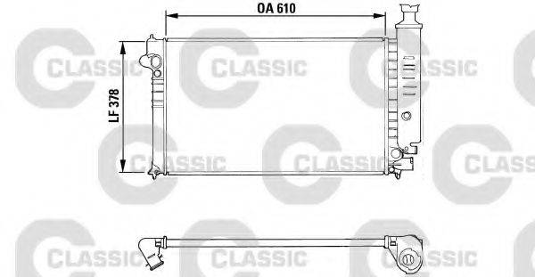 DENSO BM342 Радіатор, охолодження двигуна