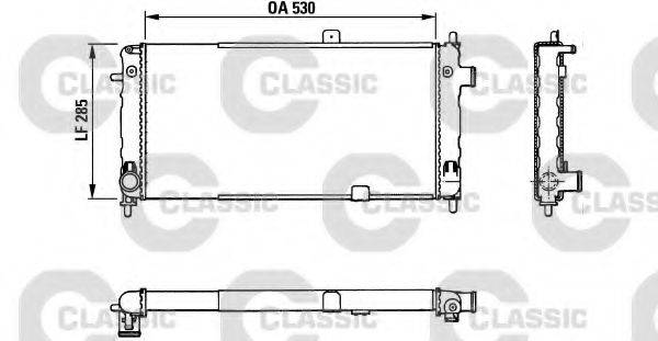DENSO BM324 Радіатор, охолодження двигуна