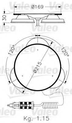 VALEO 40023 Кронштейн, проблисковий маячок