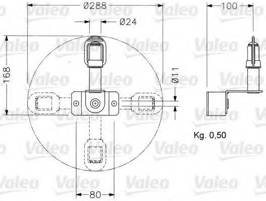 VALEO 40033 Кронштейн, проблисковий маячок