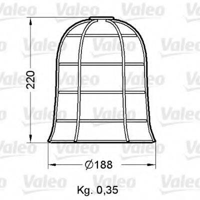 VALEO 040036 Грати ліхтаря покажчика повороту