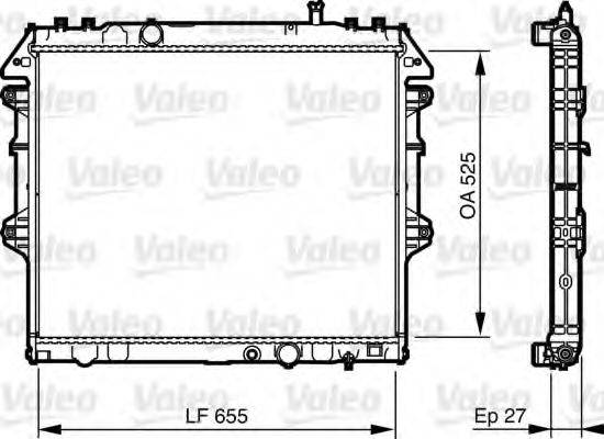 TOYOTA 164000L250 Радіатор, охолодження двигуна