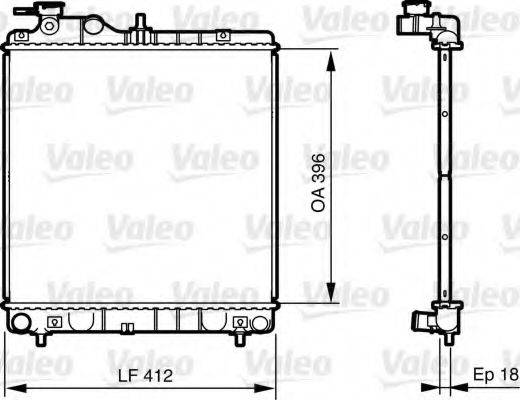 HYUNDAI 25310-05500 Радіатор, охолодження двигуна