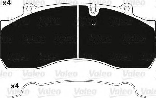 VALEO 29143 Комплект гальмівних колодок, дискове гальмо