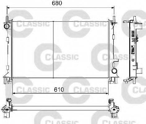 VALEO RC1157 Радіатор, охолодження двигуна