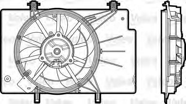 FORD 1557572 Електродвигун, вентилятор радіатора