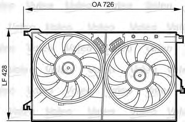 VAUXHALL 24410993 Кронштейн, вентилятор радіатора
