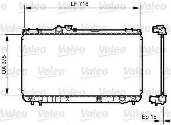 LEXUS 16400-70620 Радіатор, охолодження двигуна
