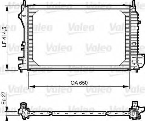 OPEL 1300277 Радіатор, охолодження двигуна
