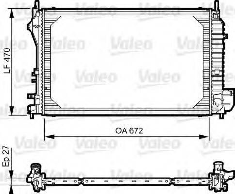 CADILLAC 12805055 Радіатор, охолодження двигуна