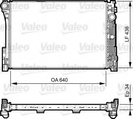 MERCEDES-BENZ 2045003603 Радіатор, охолодження двигуна