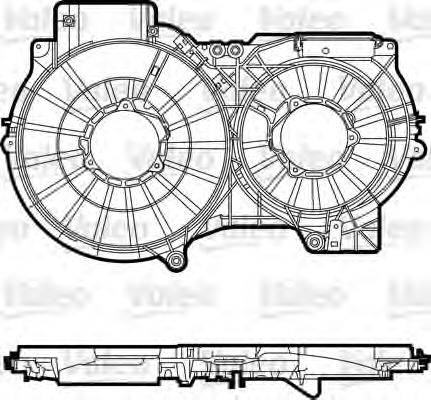 AUDI 4F0121207E Кронштейн, вентилятор радіатора