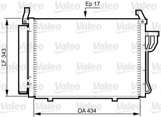 HYUNDAI 976060X010 Конденсатор, кондиціонер