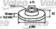 VALEO 186708 гальмівний диск