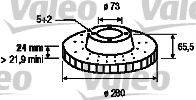 LUCAS ELECTRICAL DF2721 гальмівний диск