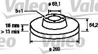 LUCAS ELECTRICAL DF 1593 гальмівний диск