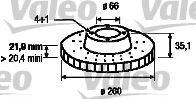 VALEO DF438 гальмівний диск