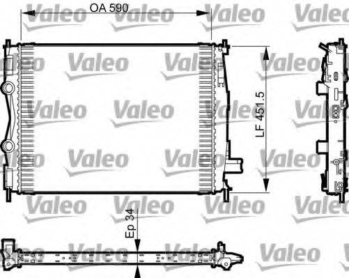 NISSAN 21410BR40A Радіатор, охолодження двигуна