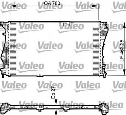VAUXHALL 93865588 Радіатор, охолодження двигуна
