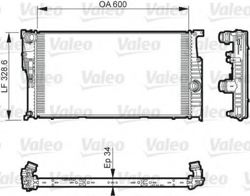 BMW 17 11 7 600 518 Радіатор, охолодження двигуна