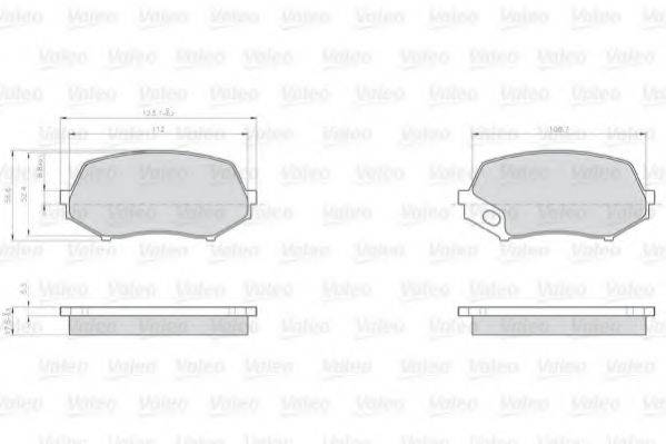 VALEO 29240 Комплект гальмівних колодок, дискове гальмо