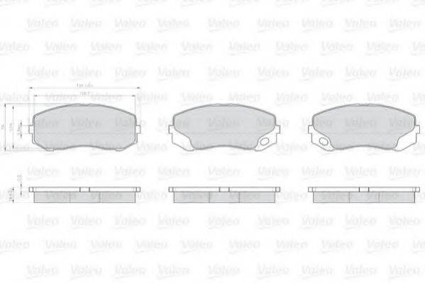 VALEO 29249 Комплект гальмівних колодок, дискове гальмо