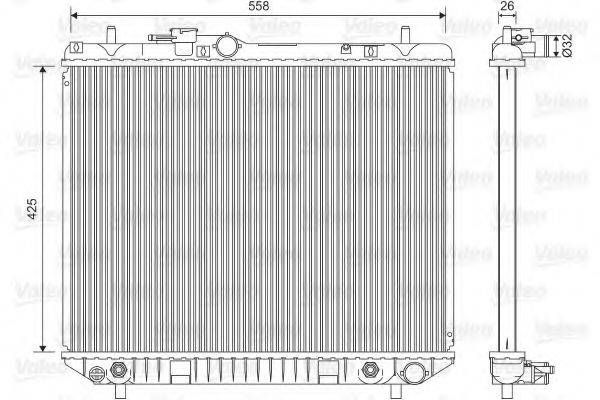 DAIHATSU 16400-87402-000 Радіатор, охолодження двигуна