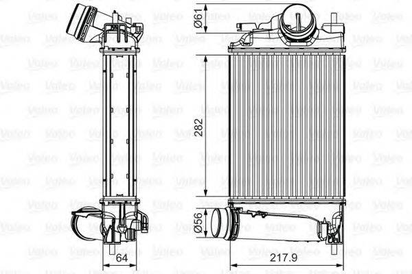 VALEO 818295 Інтеркулер