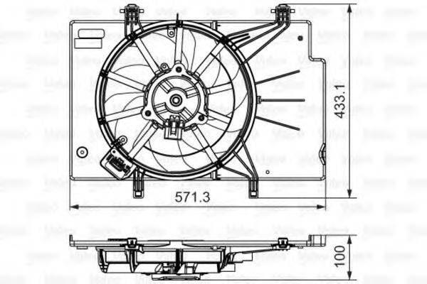 FORD 1557574 Електродвигун, вентилятор радіатора