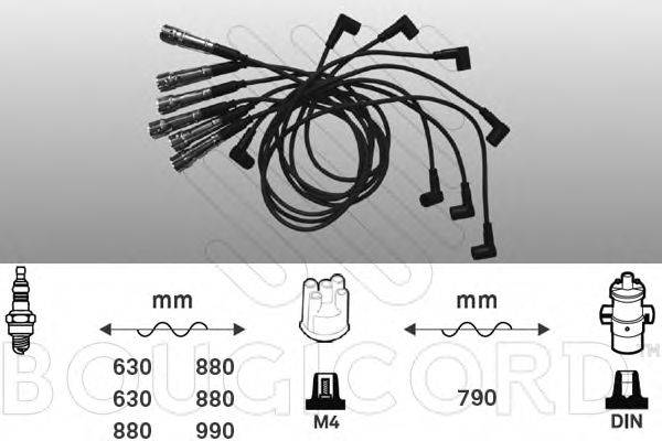 BOUGICORD 9542 Комплект дротів запалювання
