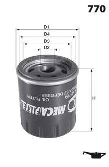 MECAFILTER ELH4330 Масляний фільтр