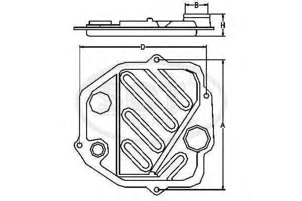 HYUNDAI 46321-26000 Комплект гідрофільтрів, автоматична коробка передач