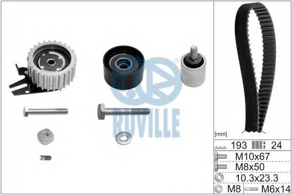 OPEL 1629000 Комплект ременя ГРМ