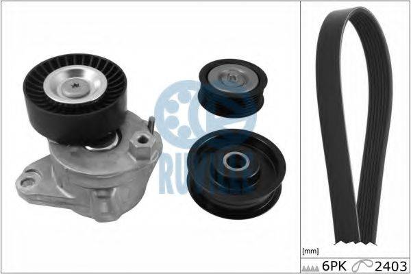GATES K046PK2403 Полікліновий ремінний комплект