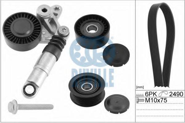GATES K016PK2490 Полікліновий ремінний комплект