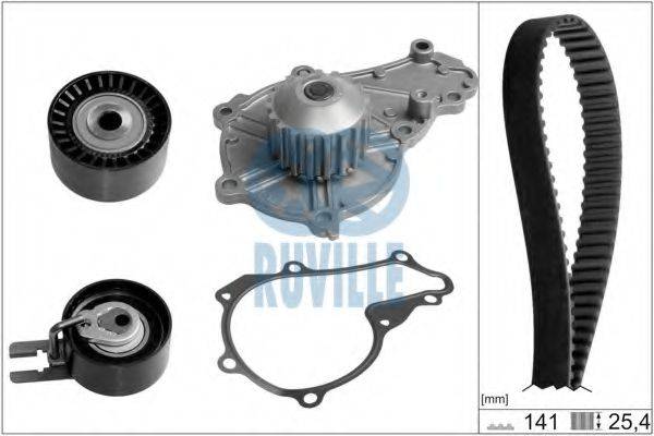 FORD 1787859 Водяний насос + комплект зубчастого ременя