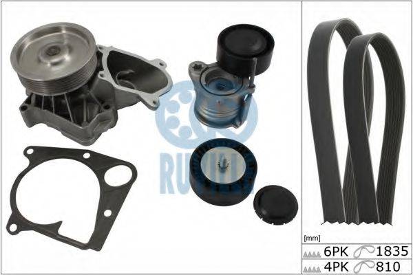 GATES K066PK1835 Полікліновий ремінний комплект