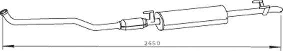 ERNST 39481 Глушник вихлопних газів кінцевий