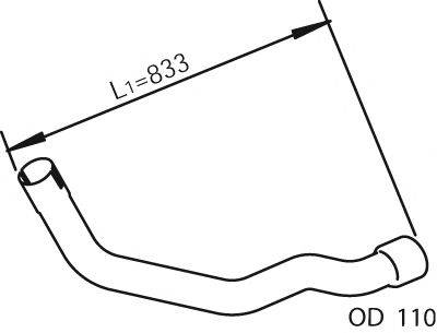 ZARA 1280 Труба вихлопного газу