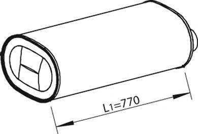 ZARA 606 Середній/кінцевий глушник ОГ
