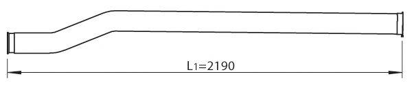 DINEX 80237 Труба вихлопного газу