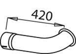 ZARA 9733 Труба вихлопного газу