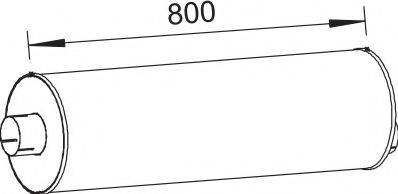 ZARA 10072 Середній/кінцевий глушник ОГ
