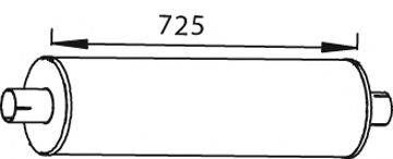 ZARA 541 Середній/кінцевий глушник ОГ