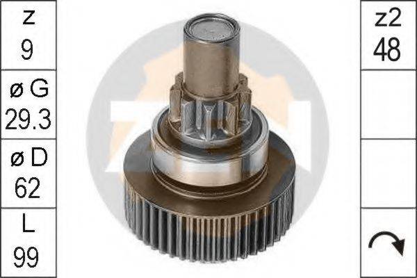 HONDA 31204-PD1-003 Привід із механізмом вільного ходу, стартер
